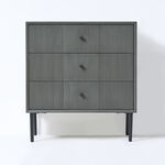 4x Ladekast met 3 laden – Bijzettafel – 61 x 33 x 66 cm – Hout – Donke