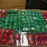 Ca. 240x Kerstballen, House Of Seasons, Diversen, foam met spiegel afw