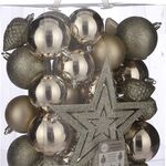 Ca. 106x Kerstballen set, House Of Seasons, diverse kleuren