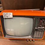 Draagbare zwart-wittelevisie, Erres, 126131/14Z, oranje