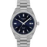 Horloge, Tissot, T1514221104100, zilver/blauw