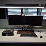 Computer met 2x monitor Dell, Optiplex 5040