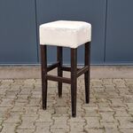 Ca. 15x Houten bar-/horecakruk, Crème