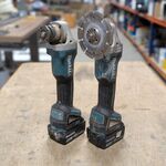2x Accu haakse slijper, Makita