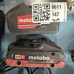 2x Accu 18V LiHD, Metabo, 18V 4.0Ah, zwart/rood