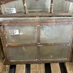 3x Stalraam, vast en uitklapbaar, Historisch, wit/roest, 60 x 40 cm