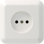 2x Dozen stopcontacten inbouw en opbouw, Plieger, wit