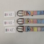 Ca. 12x Leren dames riemen – Italiaans design Sluis Leder, pastel kleu