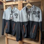 2x Sweater / hoodie, Geographical Norway, zwart / grijs, mt S