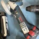 Accu haakse slijper, Bosch, GWS 14,4 V, blauw/zwart