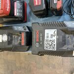 2x Acculader, Bosch, AL 1860 CV, zwart/blauw