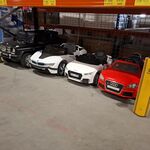 4x Elektrische speelauto’s voor kinderen, Audi, BMW, Mercedes