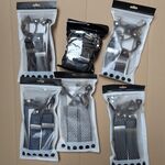 6x Heren bretels, diverse motieven
