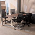 Bureau met 4x bureaustoel