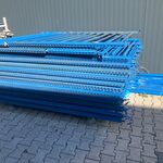Partij hekwerk, blauw