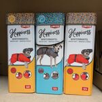 3x Winterjassen grote honden, rood en grijs, 55 en 60 cm