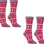 Ca. 30x Dames kerstsokken, rood, grijs, roze, wit, 37 – 42