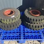 4x Heftruckband met velg