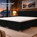 Boxspring Norwegian, Aurora 140, zwart