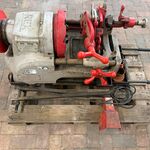 Elektrische pijpdraadsnijmachine, REX, S80AV, grijs/rood, met voetpeda