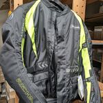 Motorjas van richa, zwart / geel, XL