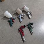 5x Diverse pneumatische verfspuitpistool