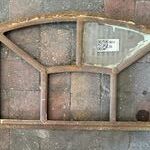 Gebogen stalraamframe, Historisch, wit/roest, 60 cm breed; 32,5-37,5 c