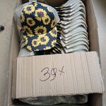 Ca. 39x Zomerbloem motief baseball cap met mesh, diverse kleuren, 54 –