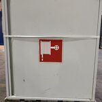 Brandslanghaspel in kast, Ajax, EN 671-1, rood/wit