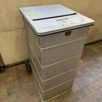 Aluminium veiligheidscontainer, Zarges, zilvergrijs, met scharnierdeks
