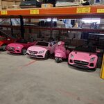 4x Elektrische speelauto’s voor kinderen, Mercedes, Roze