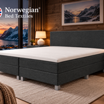 Boxspring Norwegian, Aurora 180, antraciet