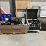 Partij flightcases met show/stage  en rookmachine