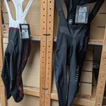 2x Fietsbroek met zeem RH+, zwart / wit, mt M