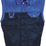 3x Bodywarmer, Mascot, blauw / zwart, 3XL