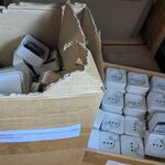 2x Dozen schakelaren en stopcontacten, Plieger, wit