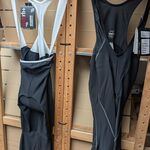 2x Fietsbroek met zeem RH+, zwart / wit, mt L