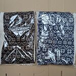 8x Fleece col sjaal dames, blauw en bruin, 28 x 75 cm