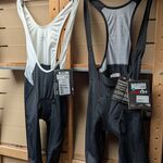 2x Fietsbroek met zeem RH+, zwart / wit, mt XL