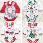 Ca. 20x Rompertje voor de kerst, wit / groen  / rood, diverse maten