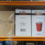 5x Doos kartonnen koffiebekers, Black & Orange, Scotty 180ml, (2500 st
