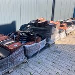 Ca. 10x Pallets dakpannen, Koramic, bruin/zwart