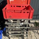 6x Transportkarren met 3 kratten