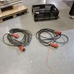 2x Krachtstroom verlengkabel 16A