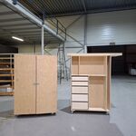 2x Mobiele werkplaatskast
