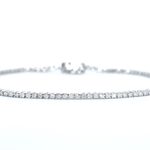 Witgouden tennisarmband met diamanten 1.00 carat