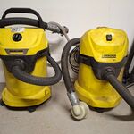2x Nat-en droogzuiger Karcher, o.a. WD3