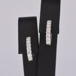 Witgouden oorbellen met diamanten
