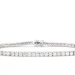 Witgouden tennisarmband met 6.50 carat