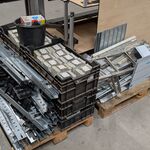 Bouw-, constructie- of legbordmaterialen en modulaire verdelers